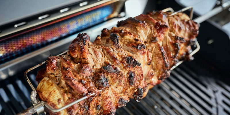 Enders elektrische Rotisserie für köstliche Drehspieß-Gerichte