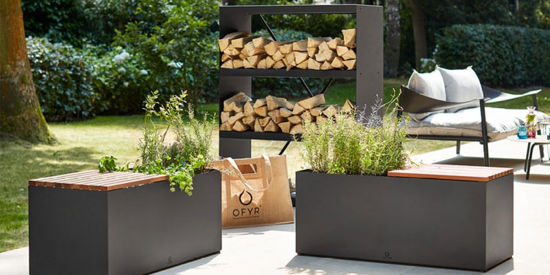 OFYR Wood Storage und Garden Benches