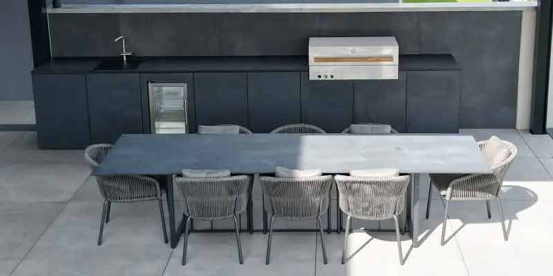 Flammkraft Einbaumodul Flammkraft Einbaumodul integriert in Outdoorküche